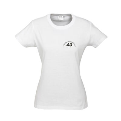 Women's Cotton Tee - 40th semi circle Thumbnail